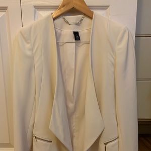 White|Black House Ladies Blazer